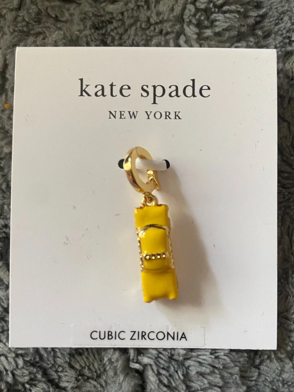 BNWT Kate Spade New York One in a Million Yellow Cab Charm $50 - Picture 2 of 4